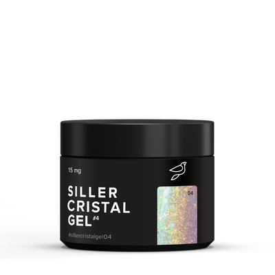 Гель з блискітками Siller Crystal №04, 15 мл