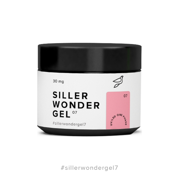 Гель камуфлюючий темний рожево-бежевий Siller Wonder Gel №7, 30 мл