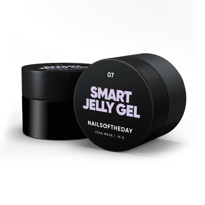 Гель желе для нігтів ніжно–ліловий будівельний Nailsoftheday smart jelly gel 07, 15 г
