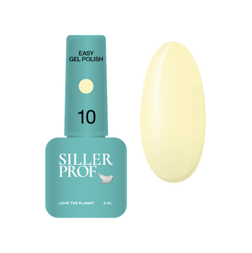 Гель-лак однофазний жовтий Siller Easy Gel, №10, 8мл