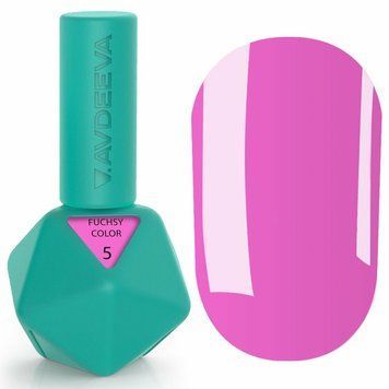 Гель-лак для нігтів насичений яскравий фуксійовий Victoria Avdeeva Fuchsy Color №5, 12 мл
