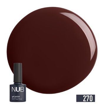 Гель-лак винний NUB 270 Velvet Wine, 8 мл