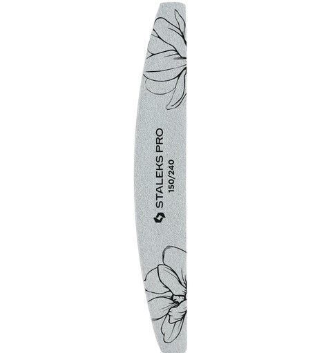 Пилка для нігтів 150/240 грит мінеральна STALEKS PRO EXPERT 40 (півмісяць) 25 шт