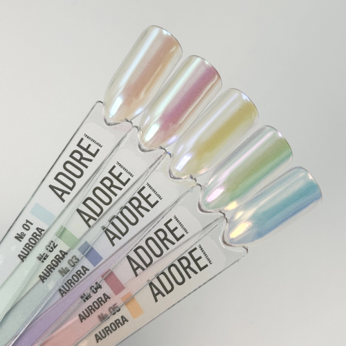 Втирка-хамелеон персиково-золота  Adore Aurora powder №5, 0.5 г