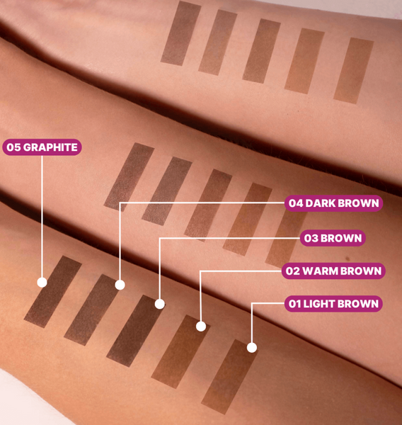 Фарба для брів тепло-коричнева в саше з колагеном ZOLA Eyebrow Tint with Collagen №02 Warm Brown, 5ml