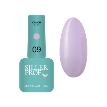 Топ для нігтів світло-бузковий Siller Top Color 09, 8мл