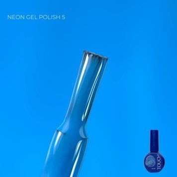 Гель-лак блакитний неоновий Touch Neon gel polish №5, 9мл