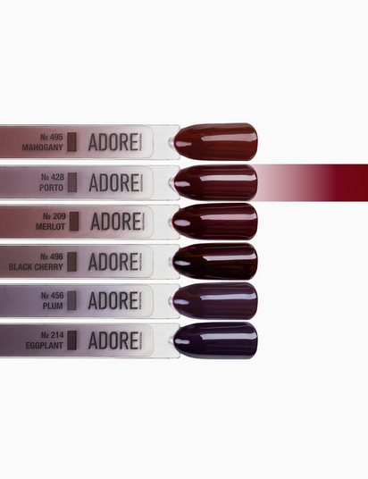 Гель-лак бордовий Adore №428 Porto, 12 мл