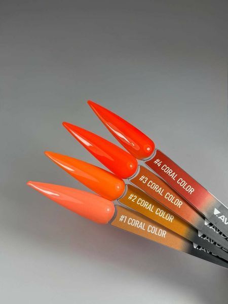 Гель-лак коралово-оранжевий Avdeeva CORAL COLOR №3, 12мл