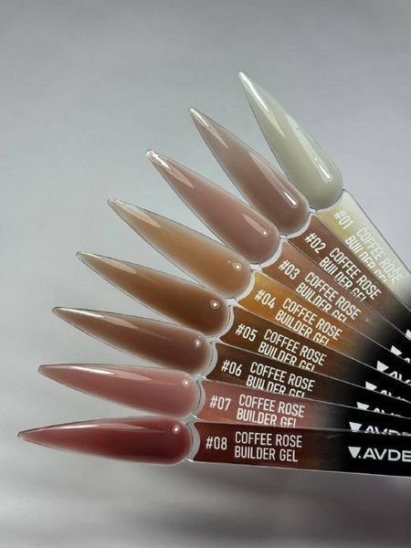 Гель моделюючий світло-бежевий з холодним підтоном Avdeeva coffee rose builder gel #01, 15 мл