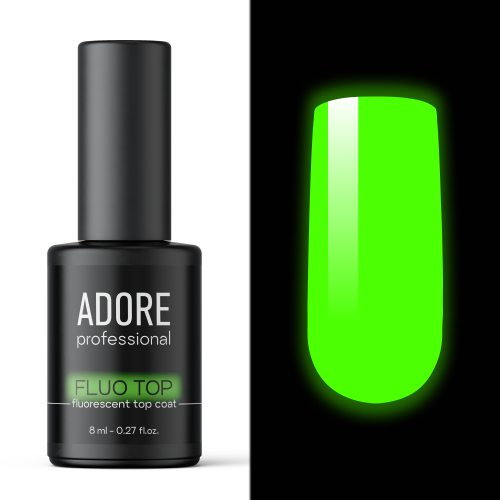 Топ флуоресцентний з ефектом світіння в темряві Adore fluo top, 8 ml