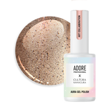 Гель-лак теплий коричневий скляне котяче око хамелеон Adore Aura A-02, 8 мл