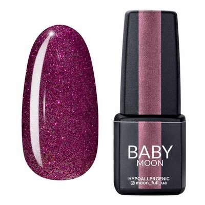 Гель-лак з шимером Baby Moon Dance Diamond №013 бордово-рожевий