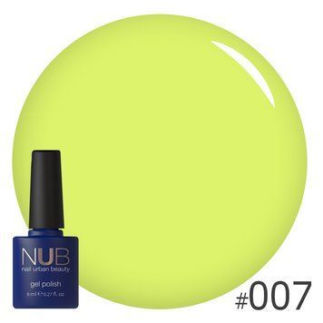 Гель-лак NUB №7 Yellow Sensation 8 мл
