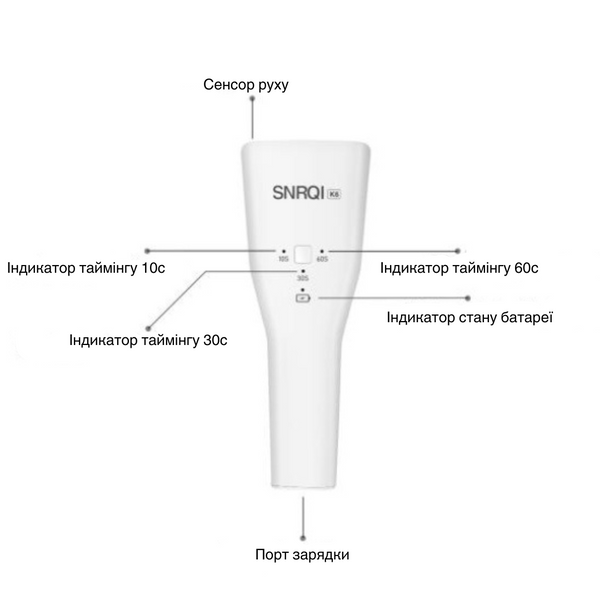 Міні лампа акумуляторна для манікюра Snrqi K6