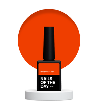 Гель-лак яскраво-насичений кораловий NAILSOFTHEDAY Let&rsquo;s special Candy, 10 мл