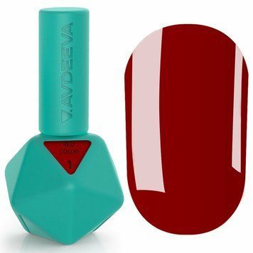 Гель-лак класичний червоний Avdeeva Red №1, 12мл