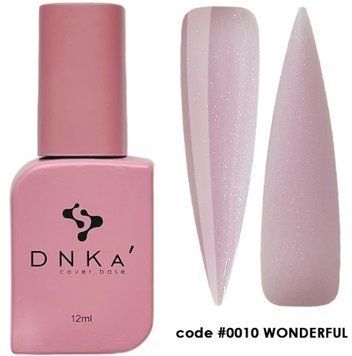 База камуфлююча з блискітками DNKa Cover Base, 12 ml #0010 Wonderful