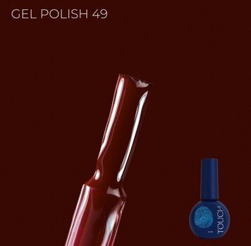 Гель-лак сливовий Touch Gel Polish 49, 9мл