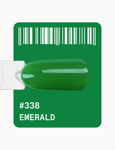 Гель-лак зелений Adore №338 emerald, 12 мл