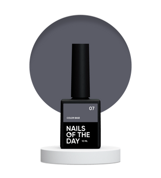База кольорова графітова сіра Nailsoftheday color base 07, 10 мл