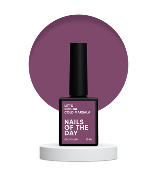 Гель-лак світло&ndash;бордовий NAILSOFTHEDAY Let&rsquo;s special Cold Marsala, 10 мл