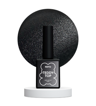 Топ матовий плюшевий з липким шаром без уф&ndash;фільтрів NAILSOFTHEDAY Teddy top wipe, 10 мл