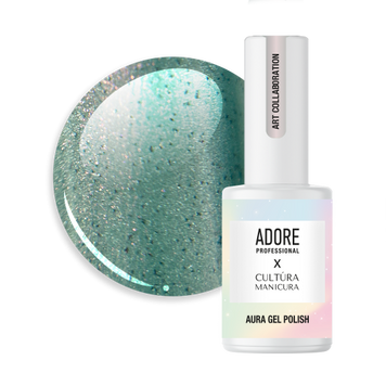 Гель-лак тіффані скляне котяче око хамелеон Adore Aura A-06, 8 мл