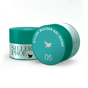 Гель для нігтів світло-рожевий з шимером Siller Gel Shine №05, 15 мл