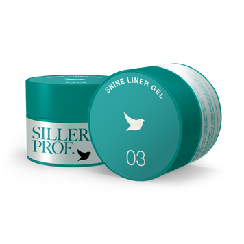 Гель молочний з золотим мікрошимером Siller Liner Shine №3, 15 мл