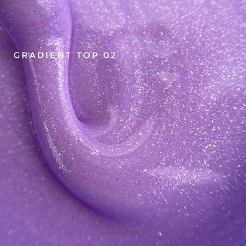 Топ бузковий з шимером Touch Gradient top №2, 13мл