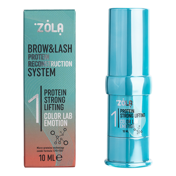 Склад для ламінування етап 1, protein strong lifting, Zola color lab emotion, 10 мл