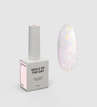 База камуфлююча ніжно-рожева з голографічною поталлю Nailsoftheday Cover base 35 potal, 10 мл