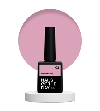 База камуфлююча NAILSOFTHEDAY Cover base nude 02, 10 мл