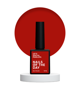 Гель-лак червоний NAILSOFTHEDAY Let's special Penelopa, 10 мл