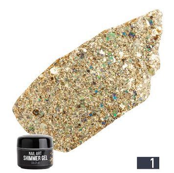 Гель золото з шимером NUB Shimmer Gel №1, 5г