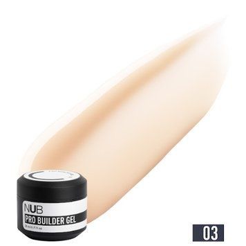 Гель бежевий для укріплення та моделювання нігтів NUB Pro Builder Gel 03, 30 мл