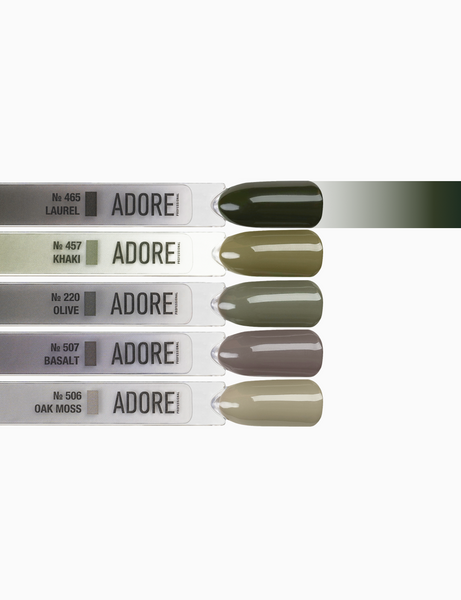 Гель-лак оливковий Adore №465 laurel, 12 мл