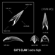 Верхні форми для нарощування кігтів Dual Nail Forms (Type 7) Adore cat&rsquo;s claw, 120 шт