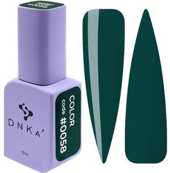 Гель-лак зелений насичений Gel Polish, 12 ml Color #0058