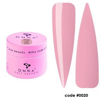 Акригель бежево-рожевий Liquid Acrygel DNKa, 15 ml #0020 Mochi