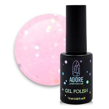 Гель-лак з голографічними блискітками Adore № G-05 7,5 мл