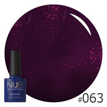 Гель-лак NUB №63 Rebel Heart 8 мл