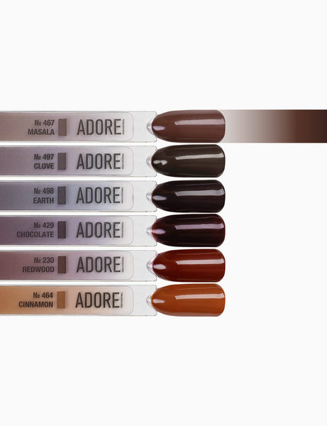 Гель-лак коричневий Adore №467 masala, 12 мл