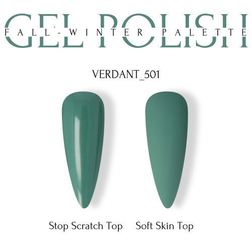 Гель-лак складний сіро-зелений Adore №501 verdant, 8 мл