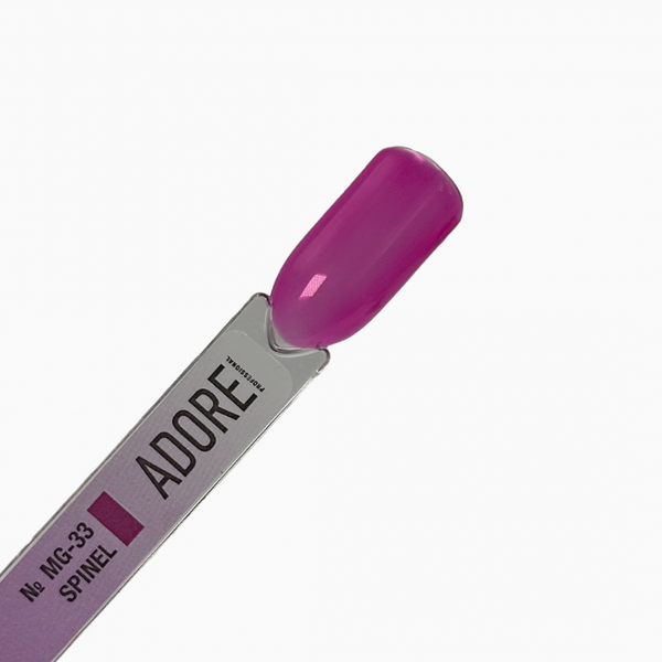 Гель-лак вітражний рожевий Adore MG-33 spinel, 8ml
