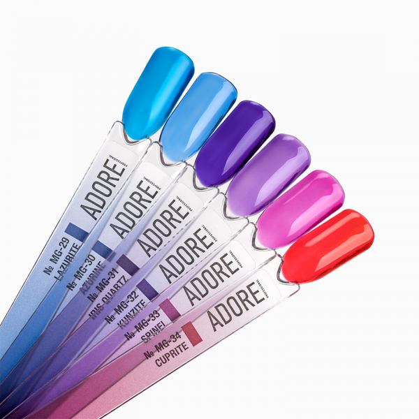 Гель-лак вітражний рожевий Adore MG-33 spinel, 8ml