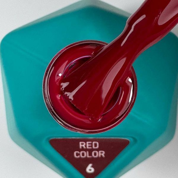 Гель-лак насичено-червоний Avdeeva Red №6, 12мл