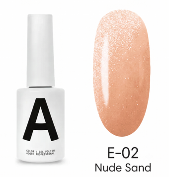 Гель-лак котяче око пісочно-бежевий Adore cat's eye № Е-02 nude sand 12 мл