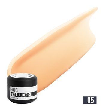 Гель персиковий для укріплення та моделювання нігтів NUB Pro Builder Gel 05, 30 мл